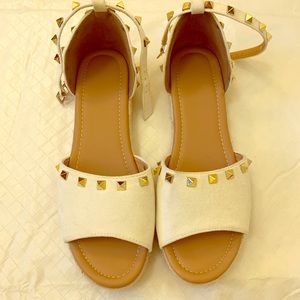 Open Toe Espadrille Ankle Strap Flatform Sandals